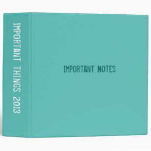 Classeur de turquoise
