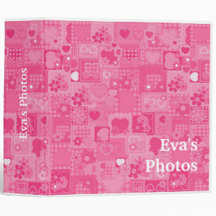 Classeur de Valentine Pink Hearts