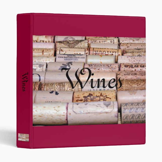 classeur de vin (Devant/Côté)