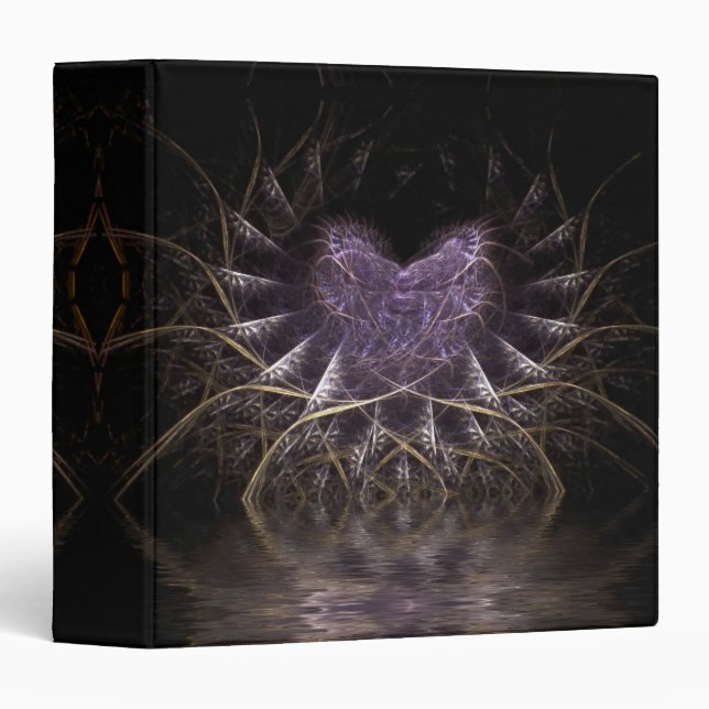 Classeur de vinyle de coeur fractionné violet (Devant/Côté)