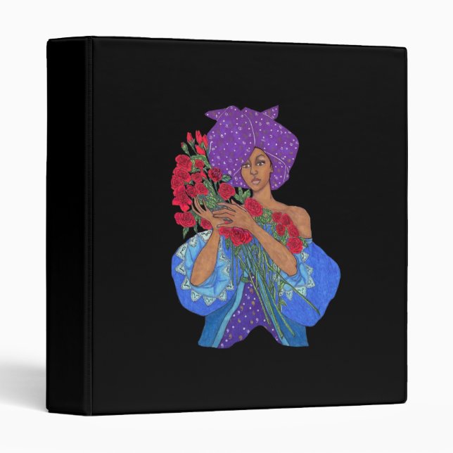 Classeur "de violette africaine" (Devant/Côté)