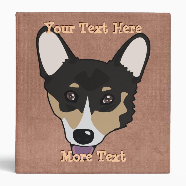 Classeur de visage de corgi (Devant)