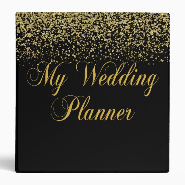 Classeur de wedding planner de confettis de (Devant)