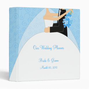 Classeur de wedding planner de turquoise