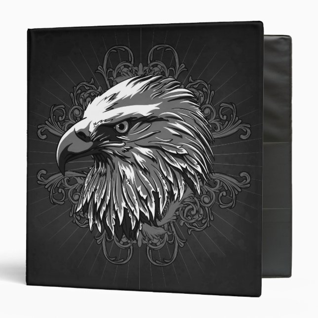 Classeur d'Eagle chauve (Devant/Intérieur)