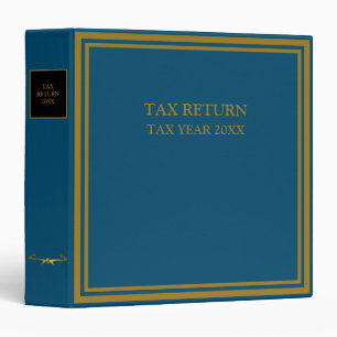 Classeur Déclaration de taxe, bleu Noir