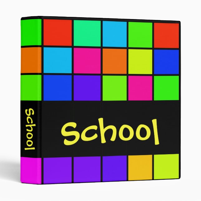 Classeur d'école (Devant/Côté)