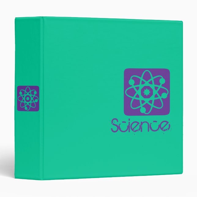 CLASSEUR D'ÉCOLE DE "ATOME DE LA SCIENCE" DE SKO (Devant/Côté)