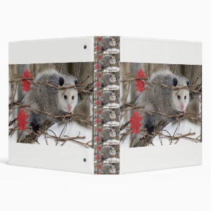 Classeur d'école de la nature de l'opossum