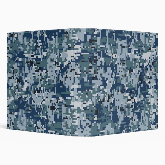 Classeur Décor de camouflage numérique bleu marine (Arrière-plan)