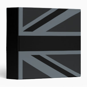 Classeur Décor design pour drapeau Union Jack noir