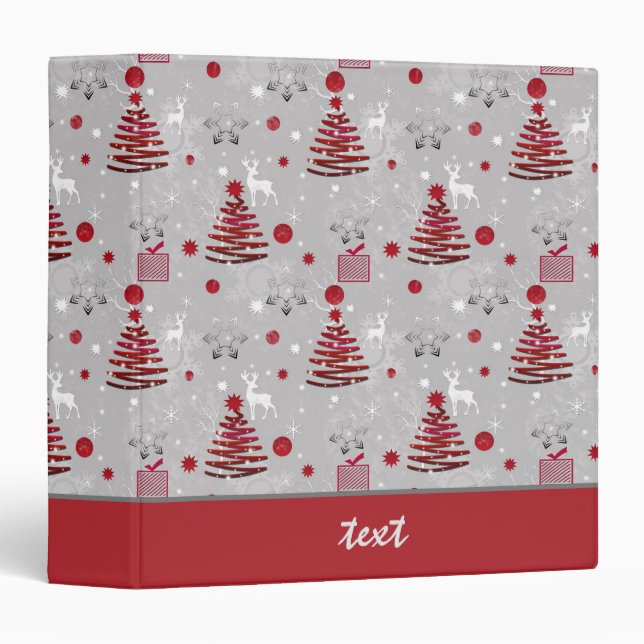 Classeur Décor du Nouvel An, Noël (Devant/Côté)