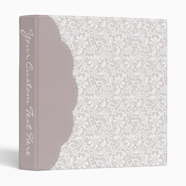 Classeur décoratif de dentelle (Devant/Côté)