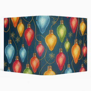 Classeur Décoration de Noël avec des lumières colorées et v