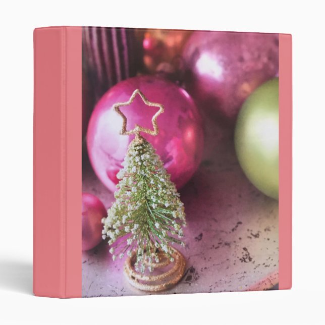 CLASSEUR ***DÉCORATIONS DE NOËL POUR SOUVENIRS DE NOËL*** (Devant/Côté)