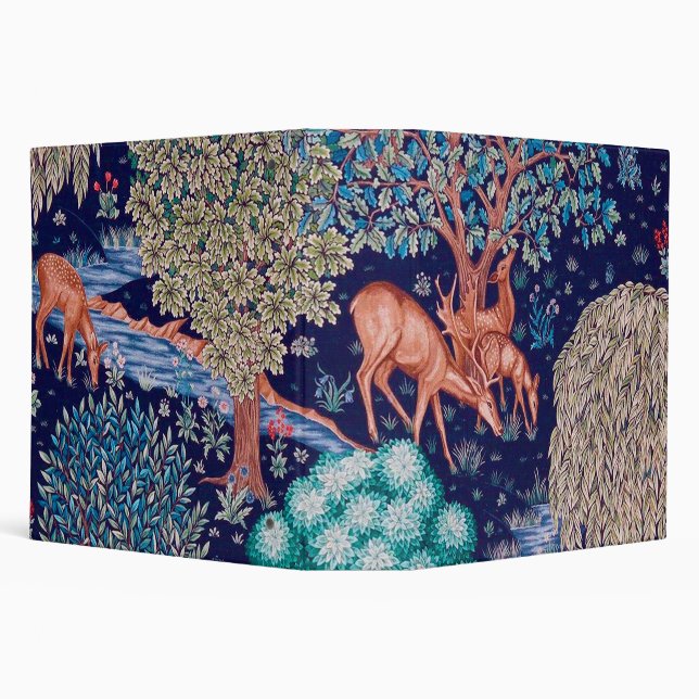 Classeur Deers dans The Forest, William Morris (Arrière-plan)