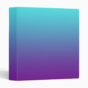 Classeur Dégradé de fond simple Turquoise Bleu Violet
