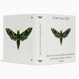 Classeur Deilephila Nerii - Oleander Hawk-Moth 3 Anneau Bin