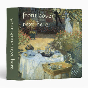 Classeur Déjeuner de Claude Monet, impressionnisme Vintage