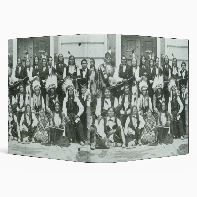 Classeur Délégation indienne des chefs de Sioux à (Arrière-plan)