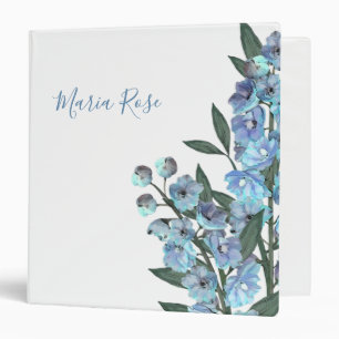 Classeur Delphinium bleu