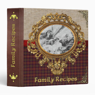 Classeur démodé de recette de famille -