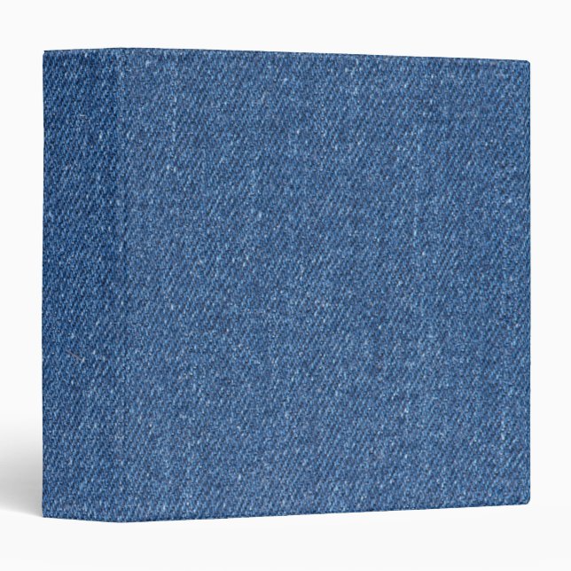 Classeur Denim bleu original de treillis de mode de tissu (Devant/Côté)
