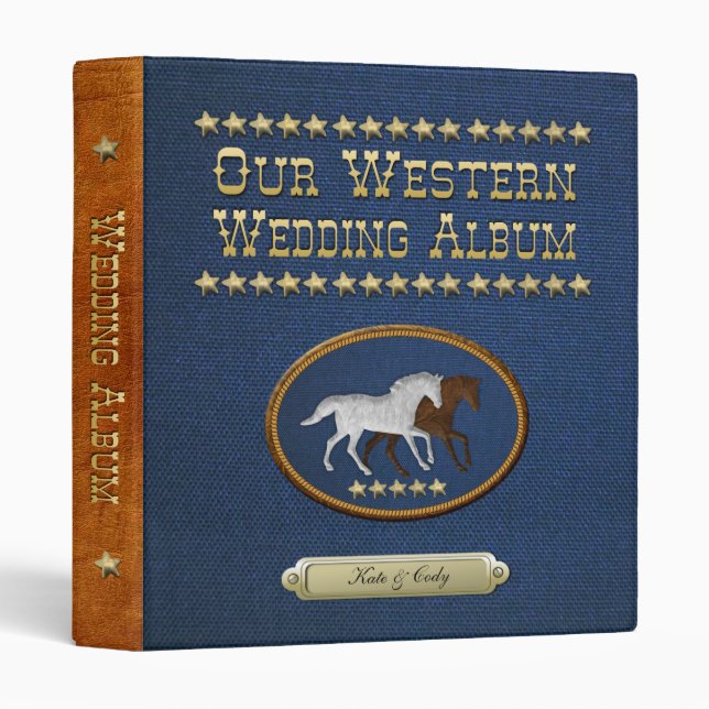 Classeur Denim et suède (Devant/Côté)