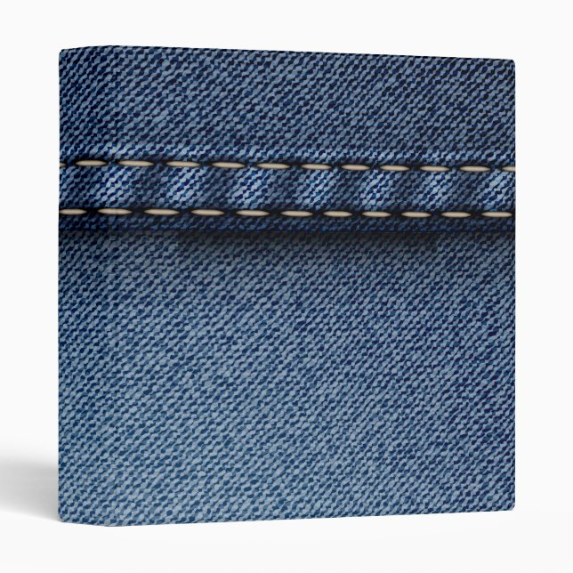 Classeur Denim Jeans Texture (Devant/Côté)