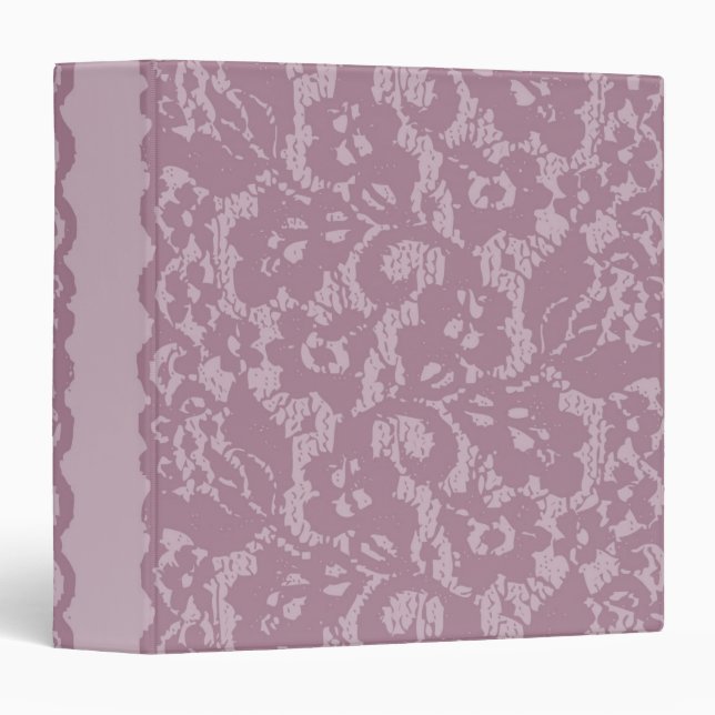 Classeur Dentelle violette (Devant/Côté)