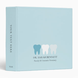 Classeur Dentiste élégant bleu aqua aéré professionnel
