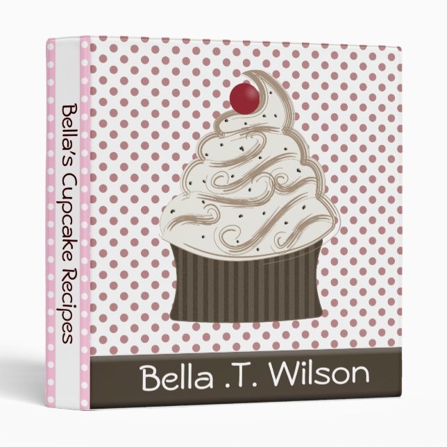 Classeur d'entreprise Cupcake (Devant/Côté)