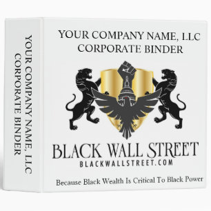 Classeur d'entreprise de Black Wall Street