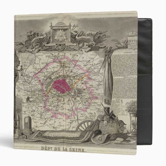 Classeur Département de la Seine (Devant/Intérieur)
