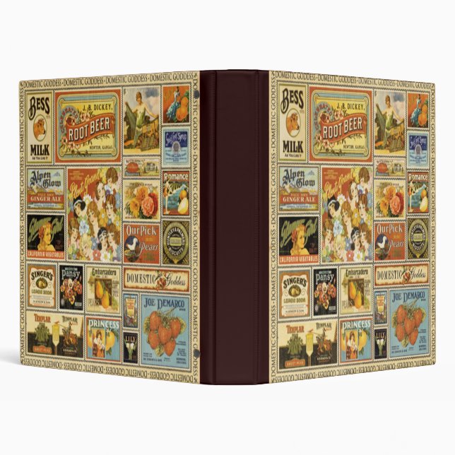 Classeur d'épicerie Vintage/Album (Arrière-plan)