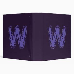 Classeur Déplaisant Monogramme violet sur violet