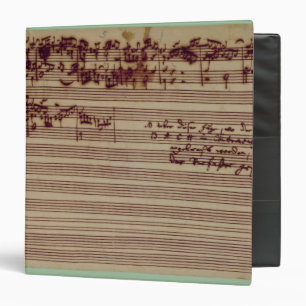 Classeur Dernière page de l'art de la fugue, 1740s