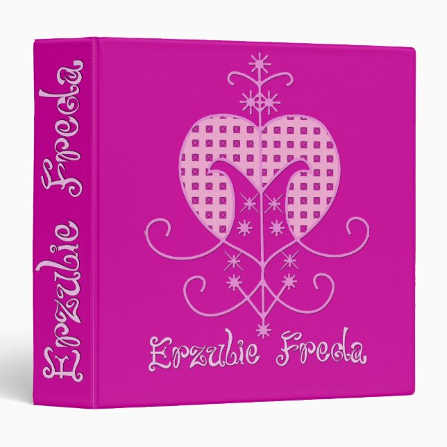 Classeur d'Erzulie Freda Veve (Devant/Côté)