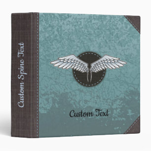 Classeur des ailes gris bleu