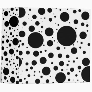 Classeur Des centaines de points et de cercles noirs de dif