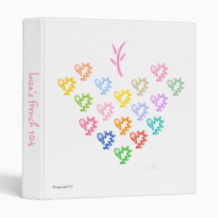 classeur des coeurs et des fleurs