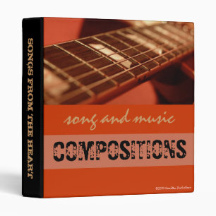Classeur des compositions de musique et de chanson