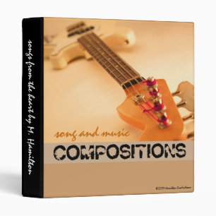 Classeur des compositions de musique et de chanson