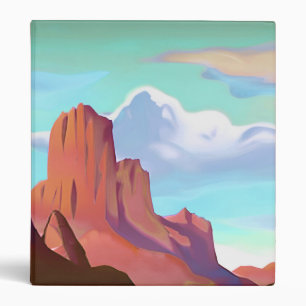 Classeur Désert du Sud-Ouest avec Montagnes Art minimaliste