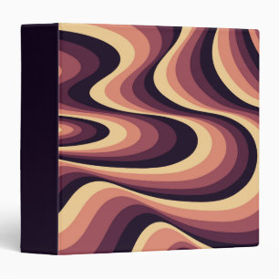 Classeur Design abstrait violet, rose et beige
