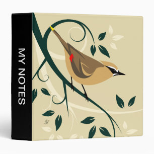 Classeur Design d'art ornithologique stylisé de la cire de