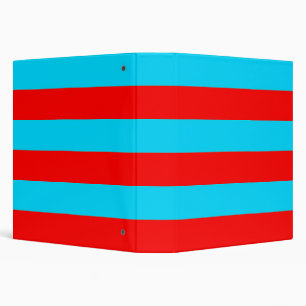 Classeur Design de bandes rouges et bleues