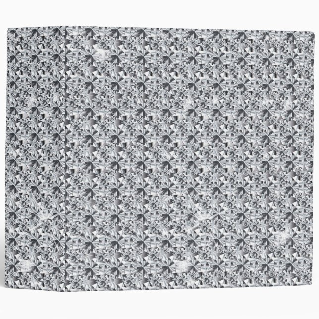 Classeur Design de diamants de Parties scintillant de luxe (Devant/Côté)