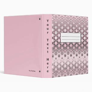 Classeur Design de métamorphose rose