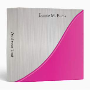 Classeur Design en acier rose et blanc